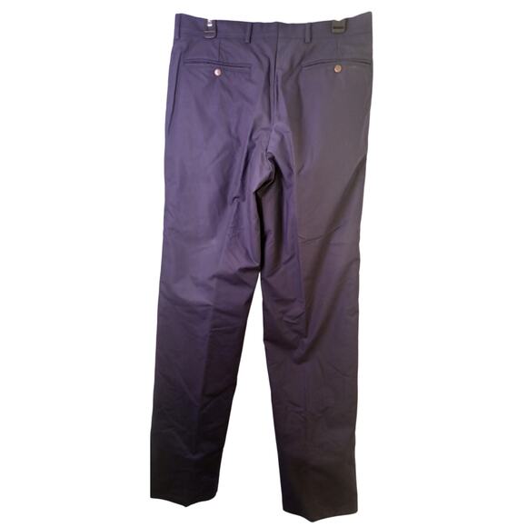 Bogner Men's 34 Black 100% Cotton Pleated Chino Pants Trousers Fleece Lined Warm - Picture 2 of 9